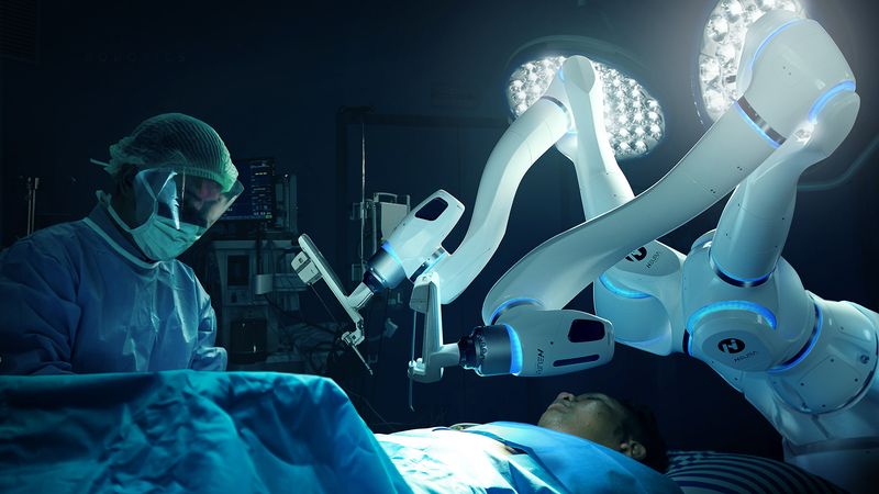 MAiRA robot in a medical setting. Image credit: Neura Robotics. 