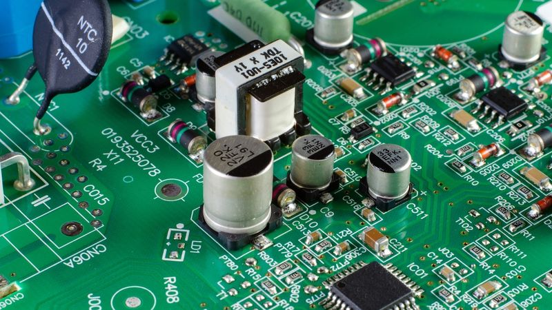 Active and Passive Components on a PCB