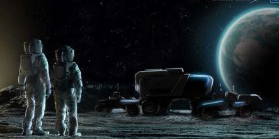 Concept art for the lunar buggy