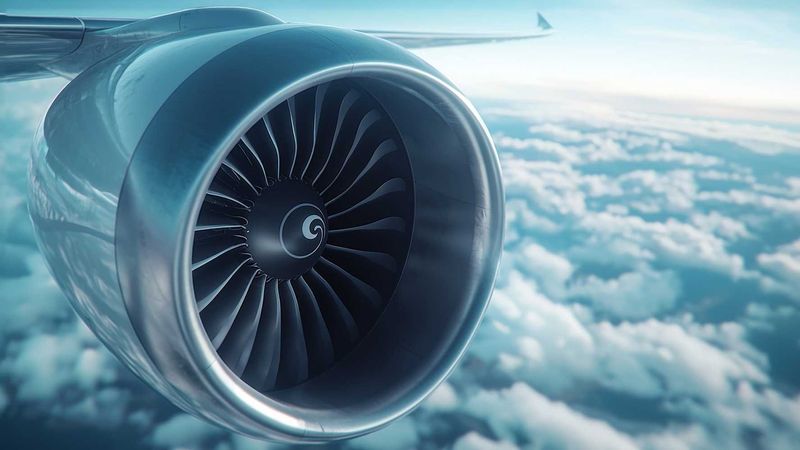 The jet engines of commercial aircraft shall be powered by hydrogen (symbol image). (Image created with AI: Dzmitry / Adobe Stock)