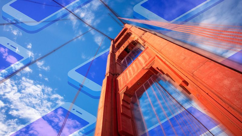 MIT researchers find data collected by mobile phones could be used to evaluate the structural integrity of bridges. Image: MIT News with images from iStockphoto