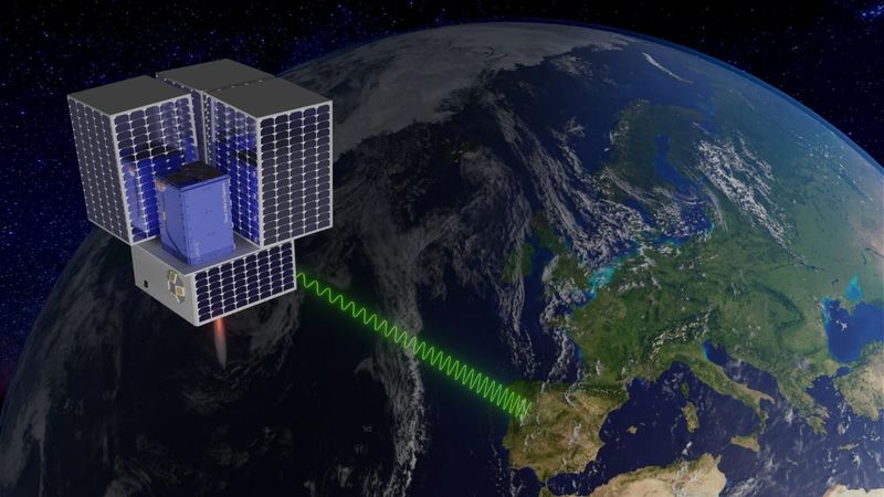 The OSSIE space­craft from UARX Space fea­tur­ing DLR ra­dio tech­nol­o­gy. Credit: DLR (CC BY-NC-ND 3.0)