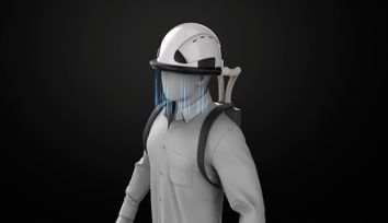 An invisible mask? Wearable air curtain, treated to kill viruses, blocks 99.8 percent of aerosols