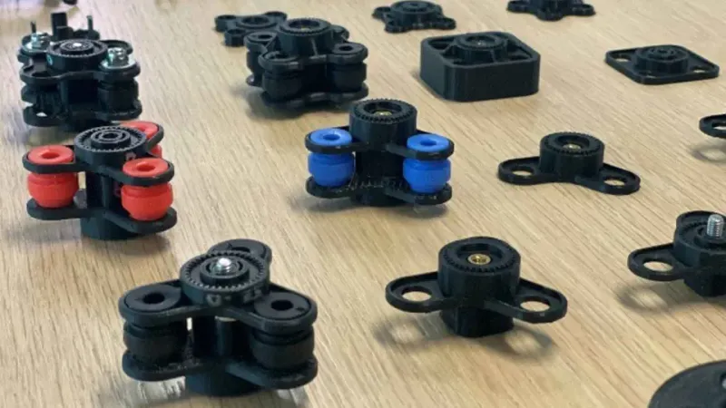 Some of the many prototypes 3D printed by Quad Lock