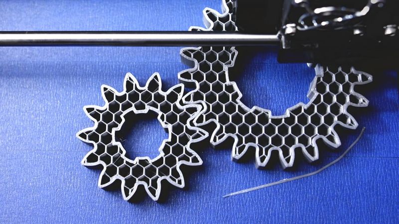 3D printed gears with honeycomb infill