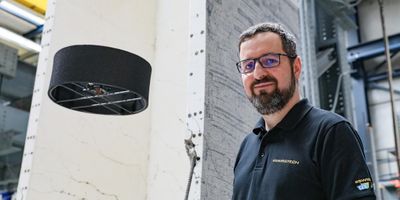 Samir Bouabdallah et le drone qu'il développe avec sa start-up© 2019 Alain Herzog