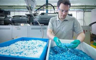 The circular economy for low carbon footprint plastics