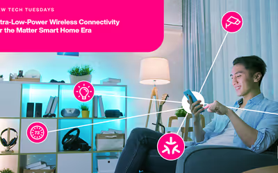 Ultra-Low-Power Wireless Connectivity for the Matter Smart Homes