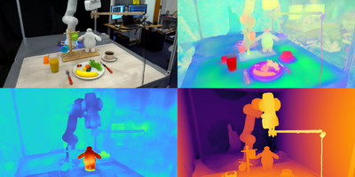 Feature Fields for Robotic Manipulation (F3RM) enables robots to interpret open-ended text prompts using natural language, helping the machines manipulate unfamiliar objects. The system’s 3D feature fields could be helpful in environments that contain thousands of objects, such as warehouses. Images courtesy of the researchers.