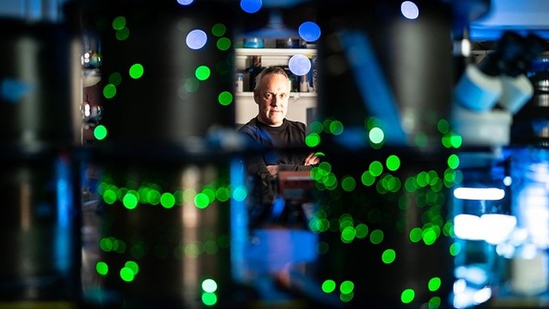 With an enthusiastic team, Yoel Fink, a professor of materials science and electrical engineering and CEO of Advanced Functional Fabrics of America (AFFOA), a $300 million institute on the edge of campus, is shaping a new destiny for fabrics.  Photo: Lillie Paquette/School of Engineering