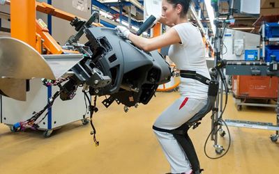 Could carbon fiber exoskeletons become common assistive wear for workers?