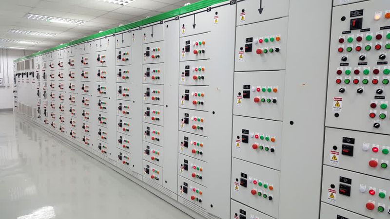 A low-voltage motor control centre with fixed shelves