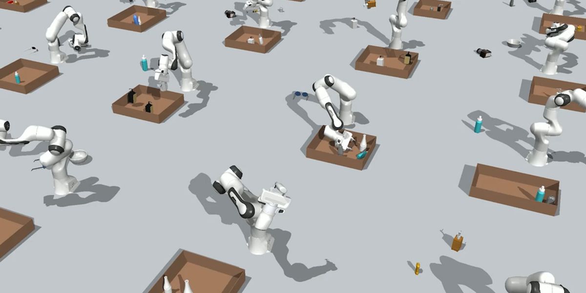 MIT researchers are using generative AI models to help robots more efficiently solve complex object manipulation problems, such as packing a box with different objects. Image: Courtesy of the researchers