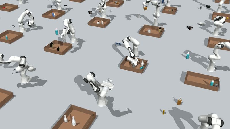 MIT researchers are using generative AI models to help robots more efficiently solve complex object manipulation problems, such as packing a box with different objects. Image: Courtesy of the researchers