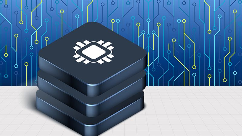 A new fabrication technique that stacks multiple active components on the back end of a computer chip could significantly boost the energy efficiency of microelectronics. Credit: Christine Daniloff, MIT; iStock