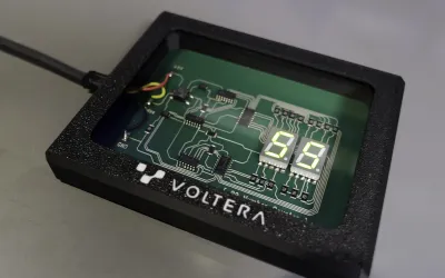 Printing a Decimal Counter Circuit with Silver Conductive Ink on FR1