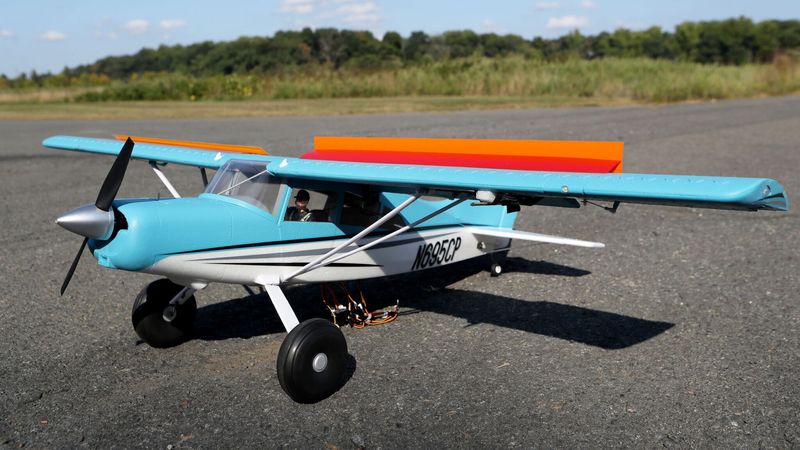 Princeton researchers equipped the wings of an RC plane with wing feather-inspired flaps, and flew it at Princeton’s Forrestal Campus to prove that the flaps help prevent airplanes from stalling. Photos by Lori M. Nichols