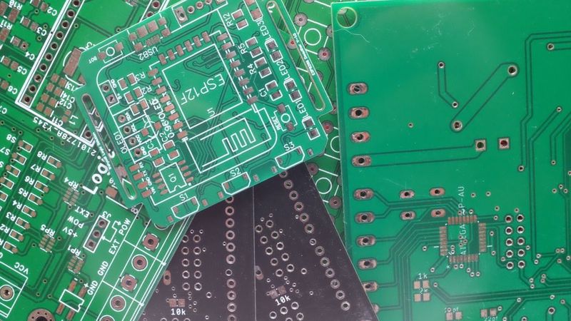 Surface Mounted Components Close up