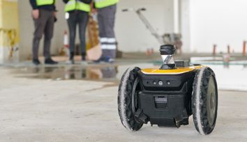 HP's mobile robot printer automates layout at construction sites