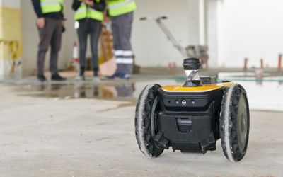 HP's mobile robot printer automates layout at construction sites