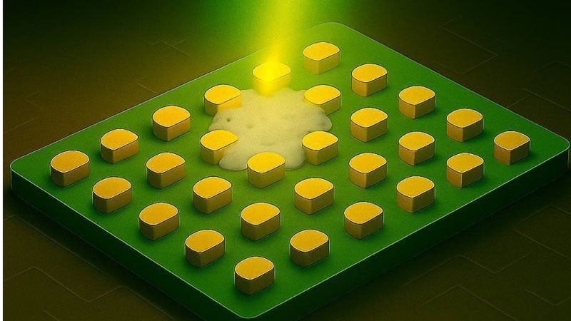 A schematic of the developed metasurface and its application in optical screening of saliva. Illustration by Aleksandra Kutuzova
