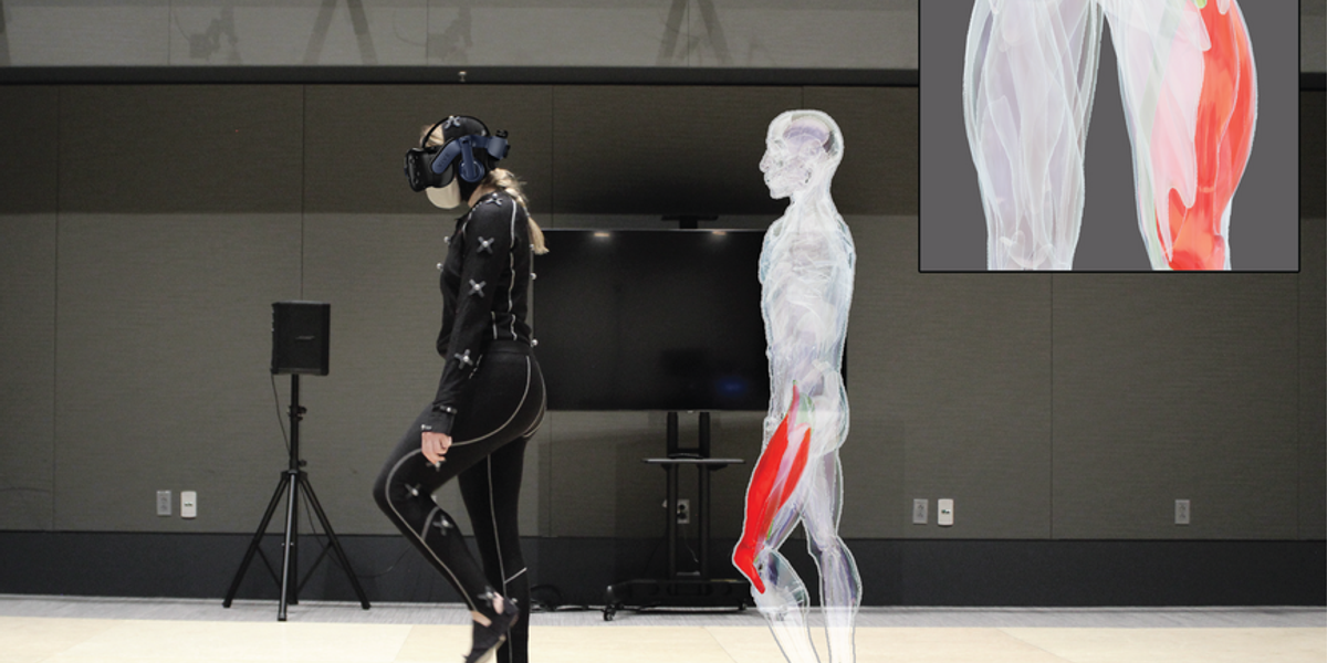 MuscleRehab is a system that uses electrical impedance tomography and optical motion tracking for visualizing muscle engagement and motion data during unsupervised physical rehabilitation. Image courtesy of MIT CSAIL.