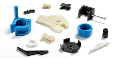 Some plastic parts can be 3D printed or injection molded