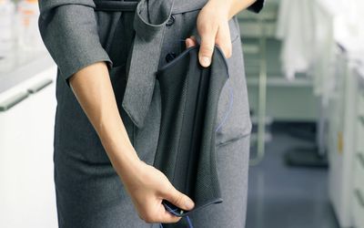 An electronic fiber for stretchable sensing