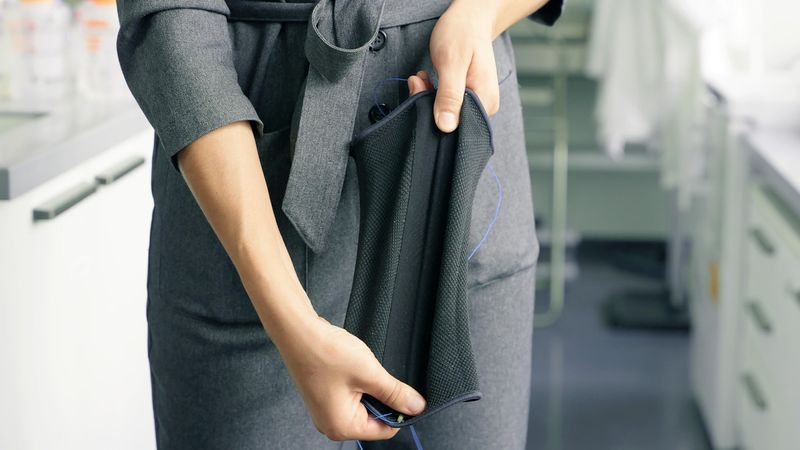 The FIMAP Lab's smart knee brace. 2025 EPFL/Hugo Masson CC BY SA