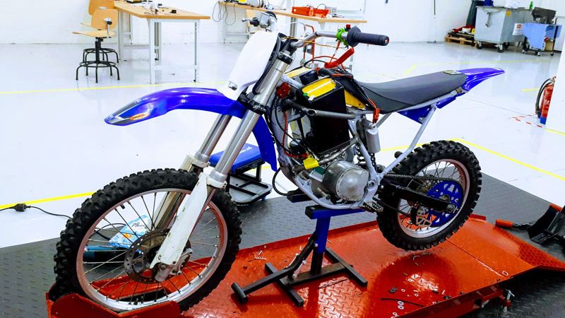 The custom-built electric motocross bike