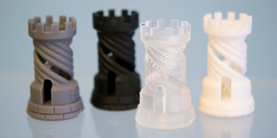 SLA printed objects with a smooth surface finish