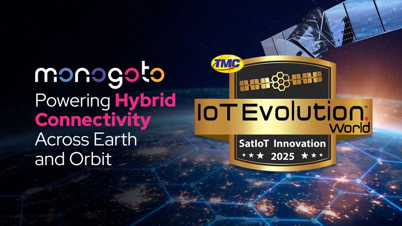 Monogoto Receives 2025 Satellite IoT Innovation Award from IoT Evolution World