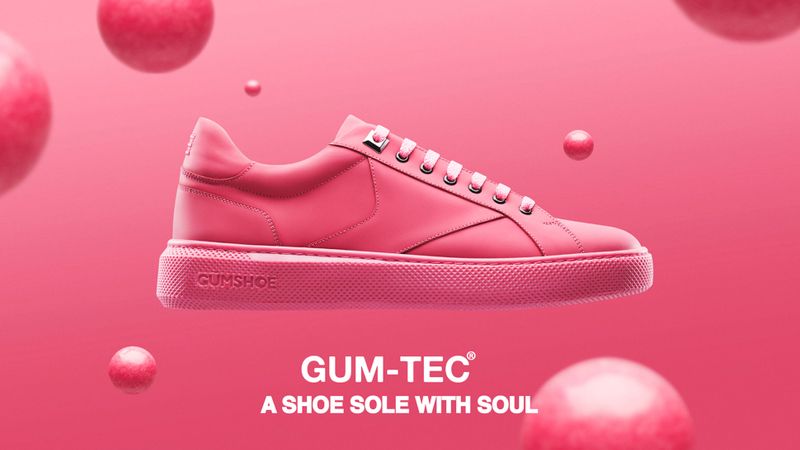 A shoe made of recycled gum developed by Gumdrop Ltd (credit: Gumdrop Ltd)