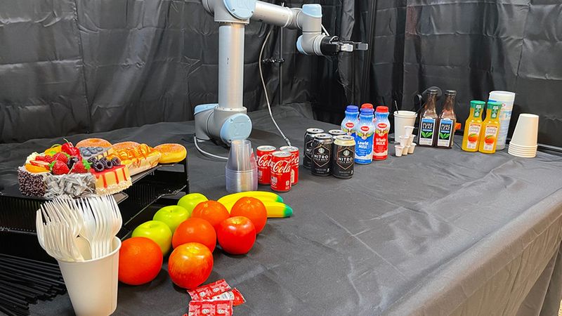 Using a novel relevance framework developed at MIT, the robot identifies and prioritizes objects in the scene to autonomously assist humans in a seamless, intelligent, and safe manner. Credit: Courtesy of the researchers