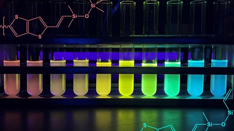 A rule-breaking, colorful silicone that could conduct electricity