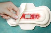 Sanitary towels morph into test strips