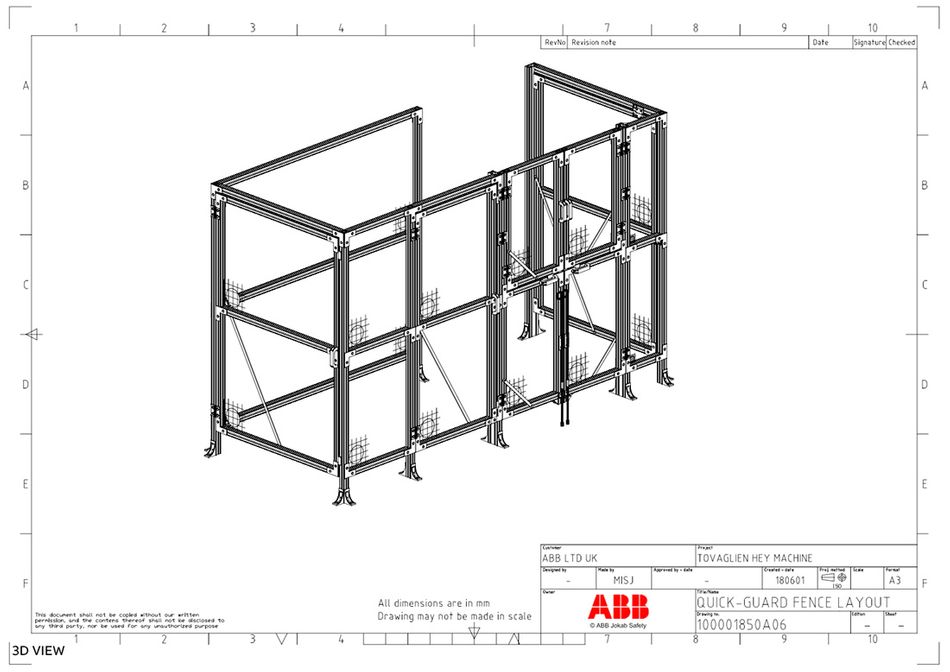 ABB Safety Fencing Diagram
