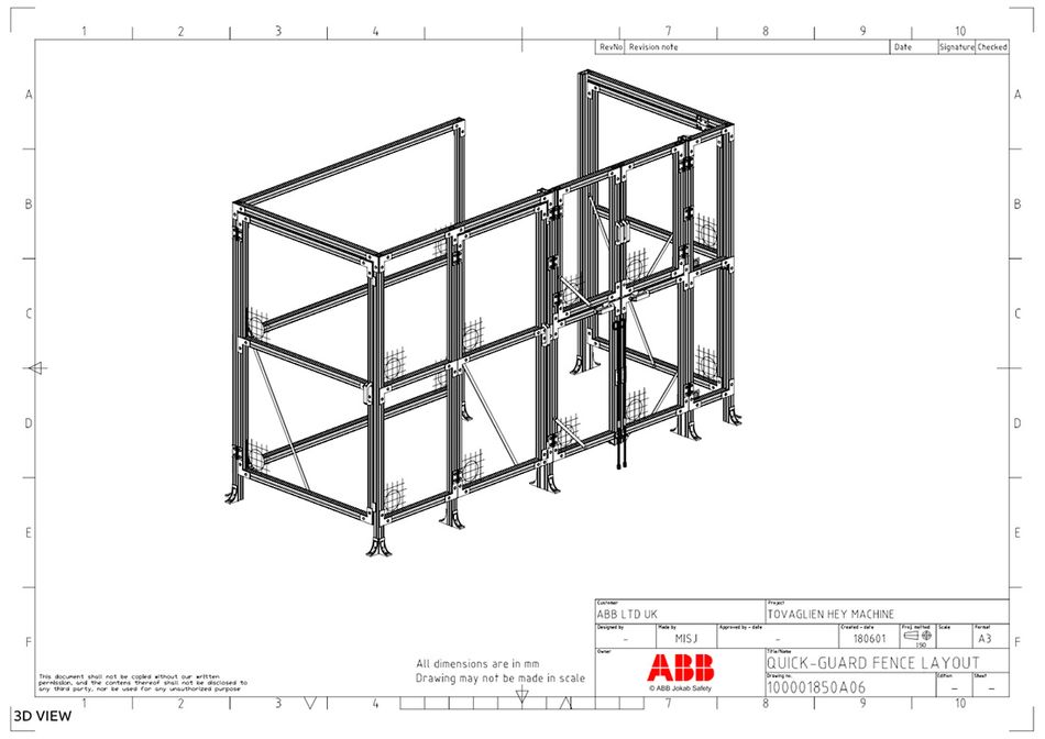 ABB Safety Fencing Diagram