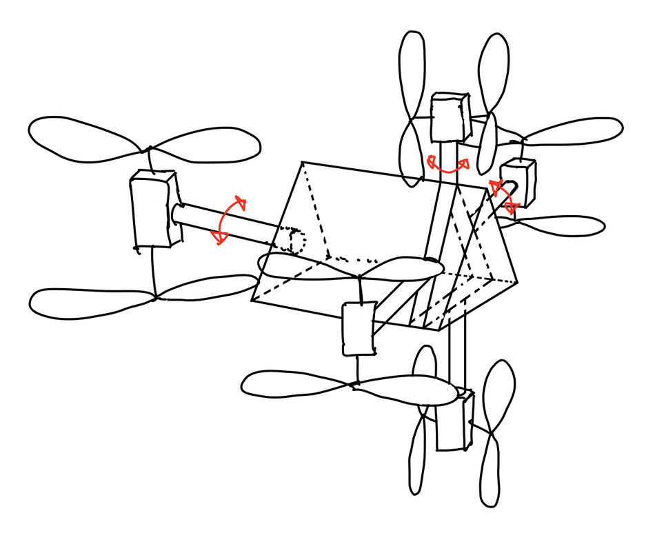 first drawing of our drone
