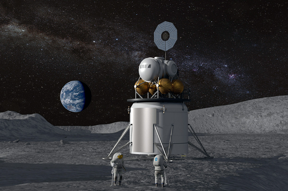 Constructing the first lunar base with space-ready 3D concrete printers