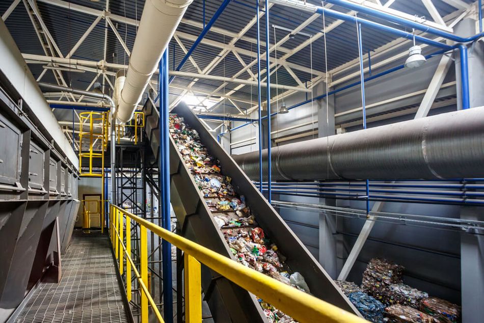 Plastic recycling facility