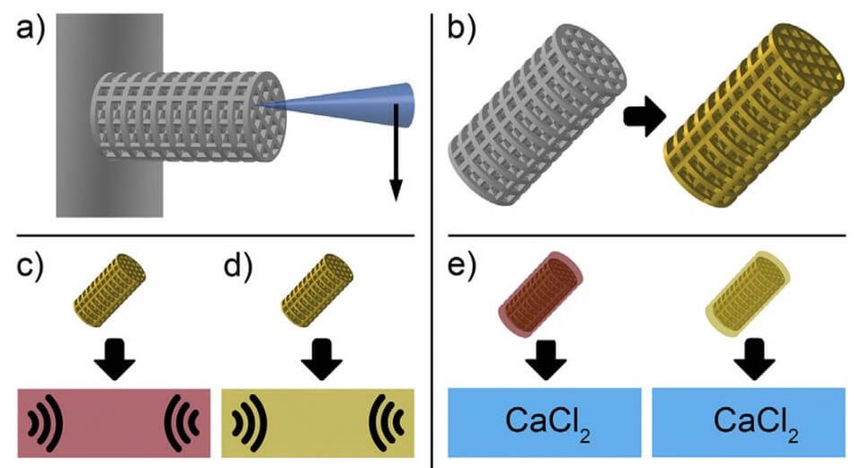 Production steps for hydrogel coated microrobots 1