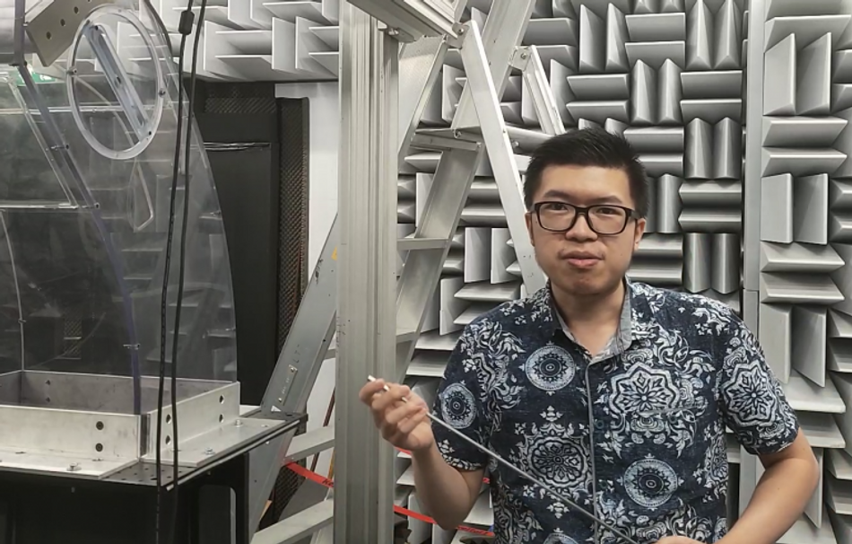 Don't do a PhD unless you really want to'The author carrying out a flow-induced noise test in TU Delft’s aeroacoustics wind tunnel