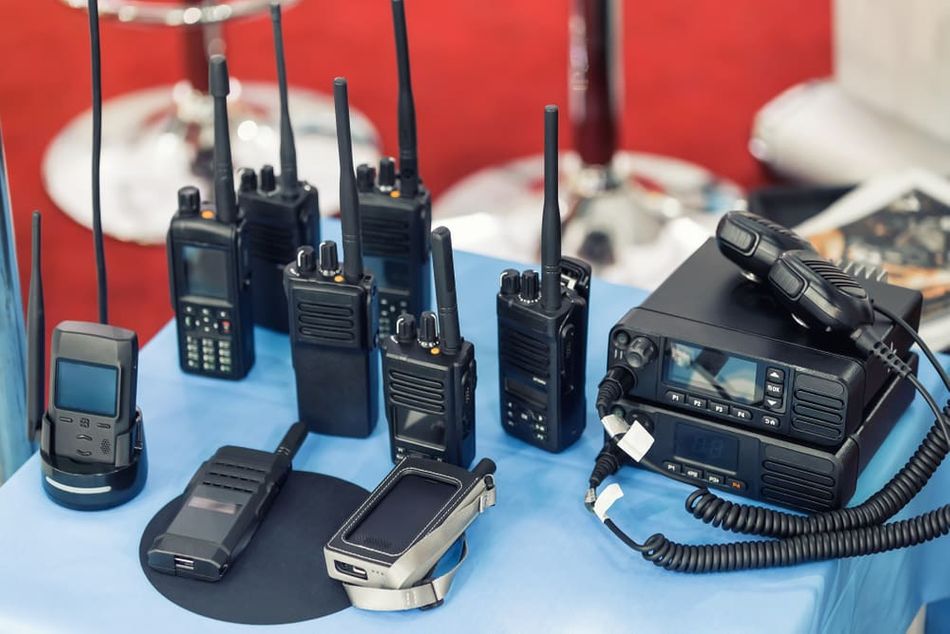 Different types of walkie talkies 
