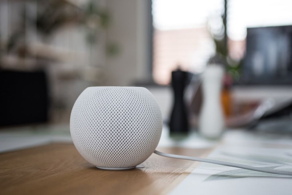 Smart speaker on table desk