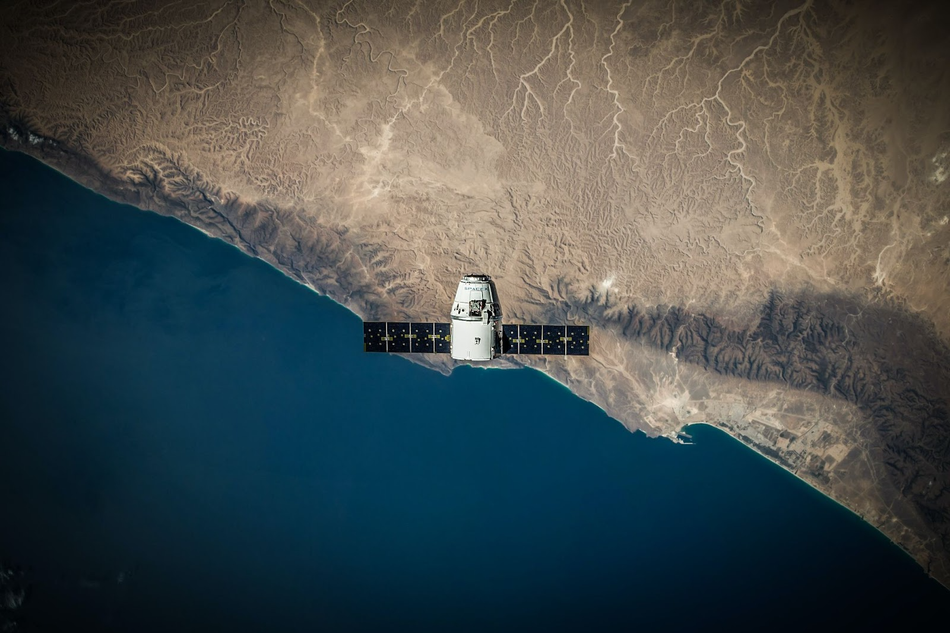 A satellite over earth