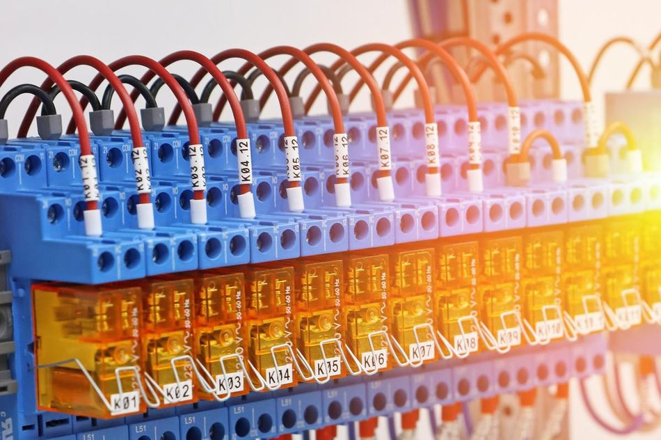 Electromagnetic relays for load management in the electrical control panel