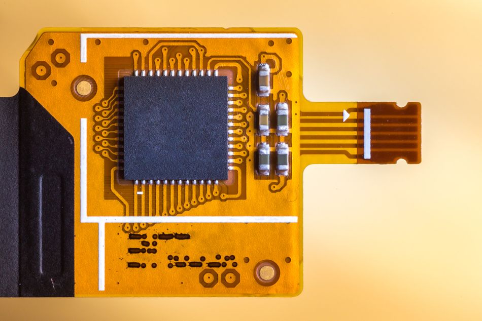 Flex ribbon cable chip from mobile phone