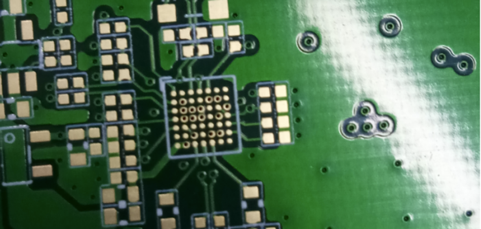 Via-on-pads on BGA pads without filling and capping
