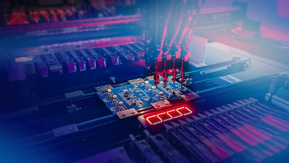 Machine Vision System inspect PCB for Surface Mount Technology (SMT) components size and placement